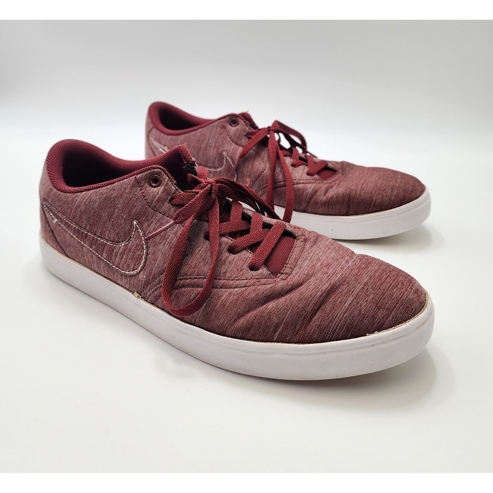 Nike Sneaker Mens Size 13 SB Check Solar‎ Canvas Premium Dark Team Red Casual